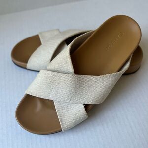 NWOB Rothys Oat/Cream Hemp The Weekend Slide 10.5